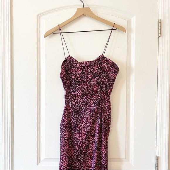 ALESSANDRA RICH Silk Asymmetrical Ruffle Evening Formal Dress - Picture 10 of 14